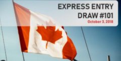 2018年10月3日加拿大联邦EE捞人ITA 3900人，分数线445分。